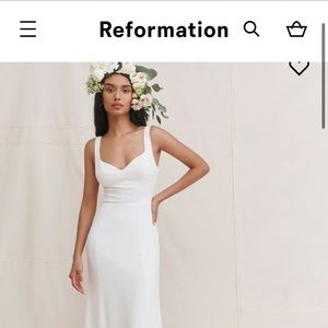 IN SEARCH OF REFORMATION LECCE DRESS IN WHITE